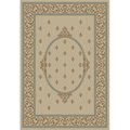 Concord Global Trading Concord Global 63127 7 ft. 10 in. x 9 ft. 10 in. Jewel F.Lys Medallion - Ivory 63127